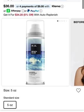 IGK Beach Club Touchable Texture Spray